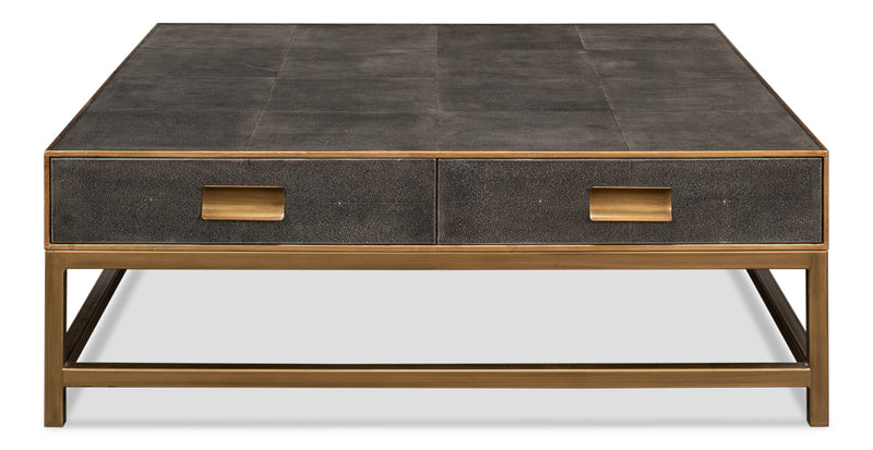 shagreen square coffee table