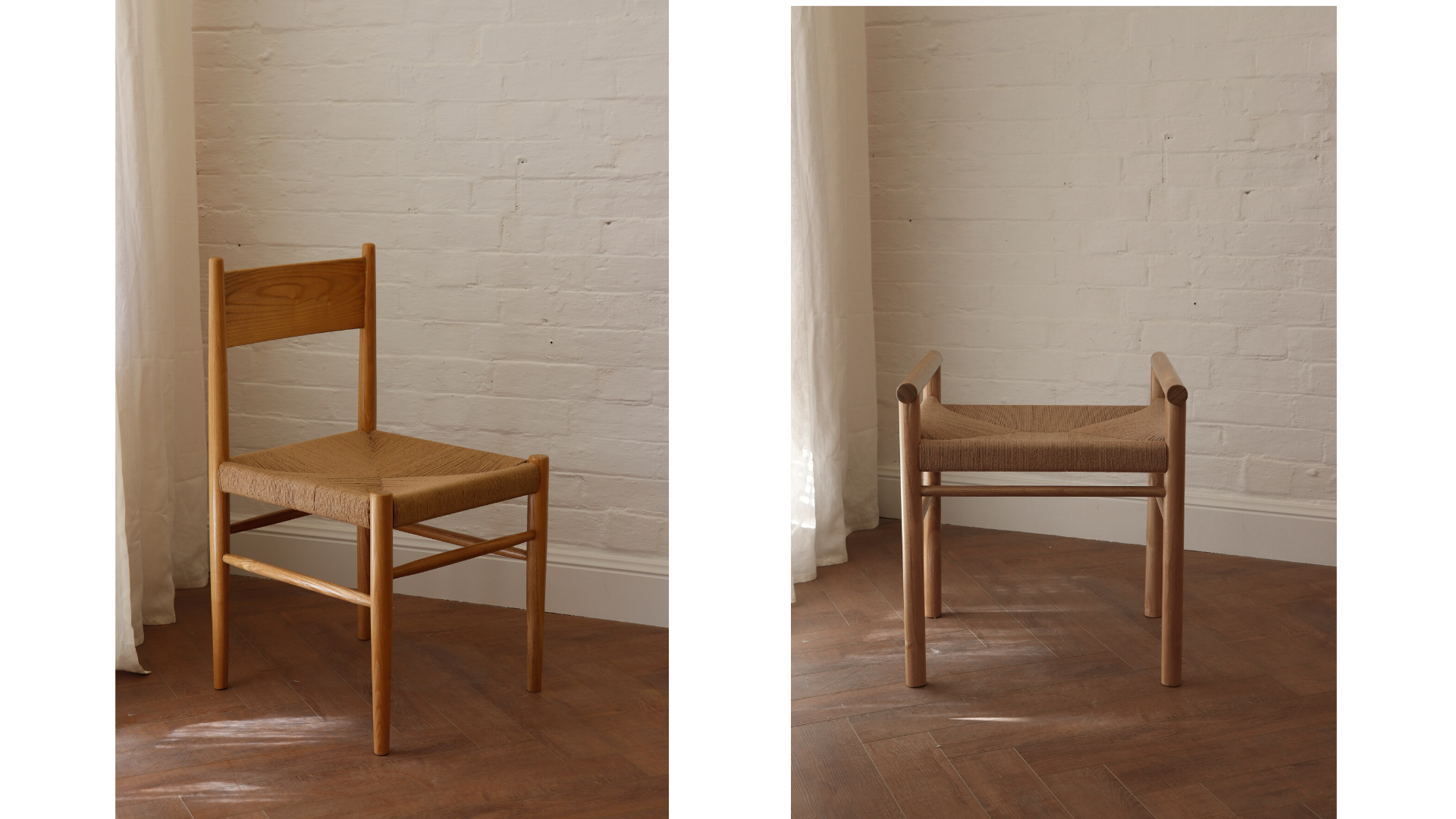 Dansk Papercord chair and stool