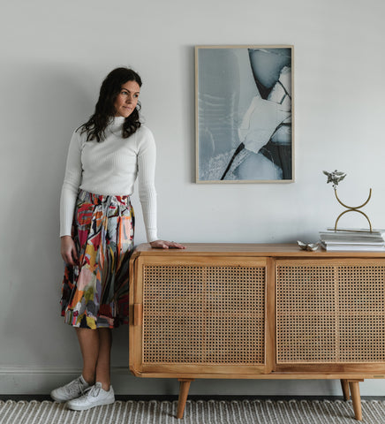 Moss and Co Print - Alva Rattan Sideboard