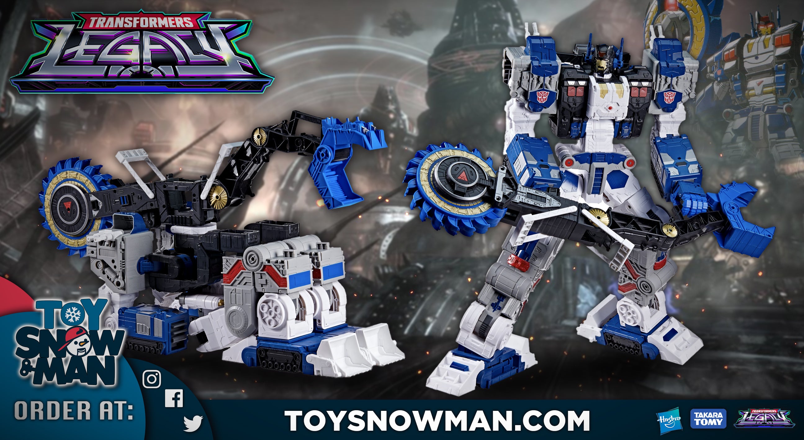 Transformers Generations Legacy Titan Cybertron Universe Metroplex Toy Snowman 