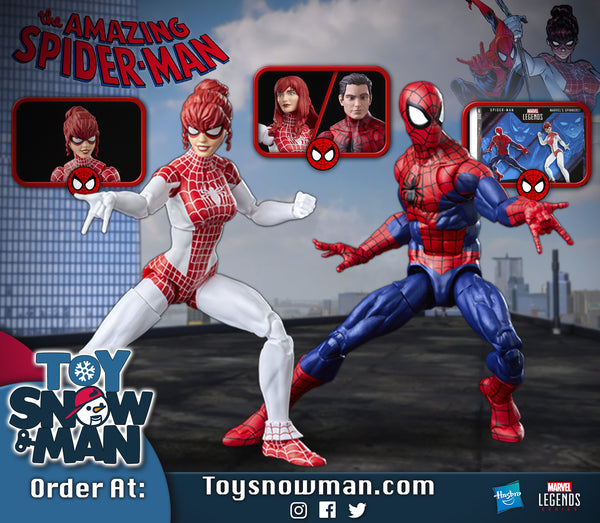 Marvel Legends Series Spider-Man and Marvel's Spinneret | Toy Snowman