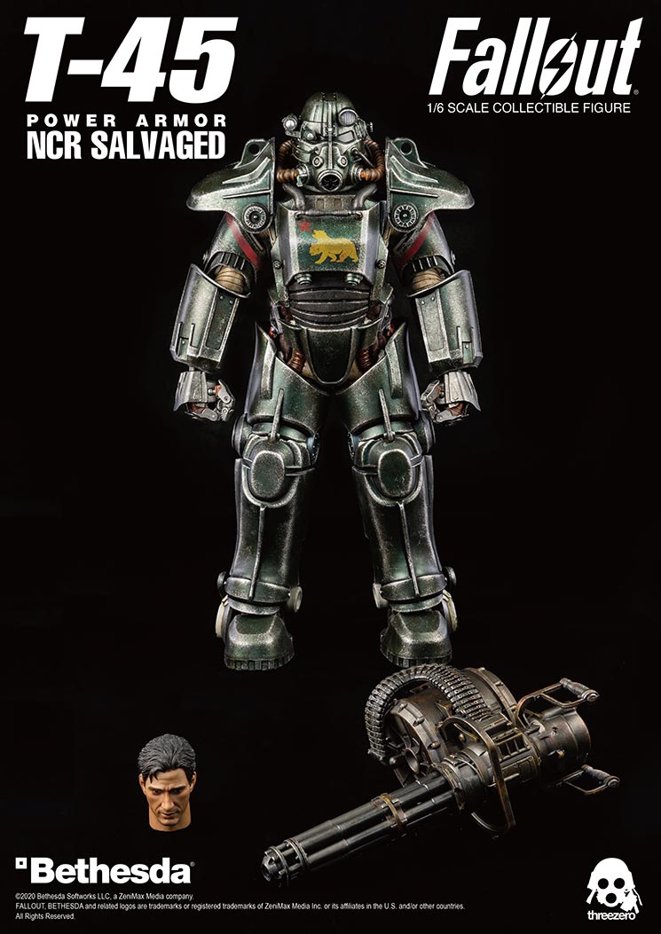 Threezero Fallout T 45 Ncr Salvaged Power Armor Toy Snowman