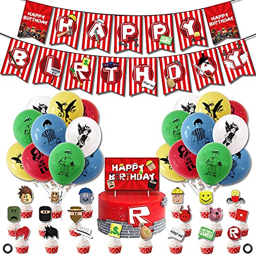 Ro Blox Game Birthday Party Supplies Video Game Theme Birthday Party Toy Shop The Toy Shop Toy Shops Online Toy Shop - roblox theme party supplies