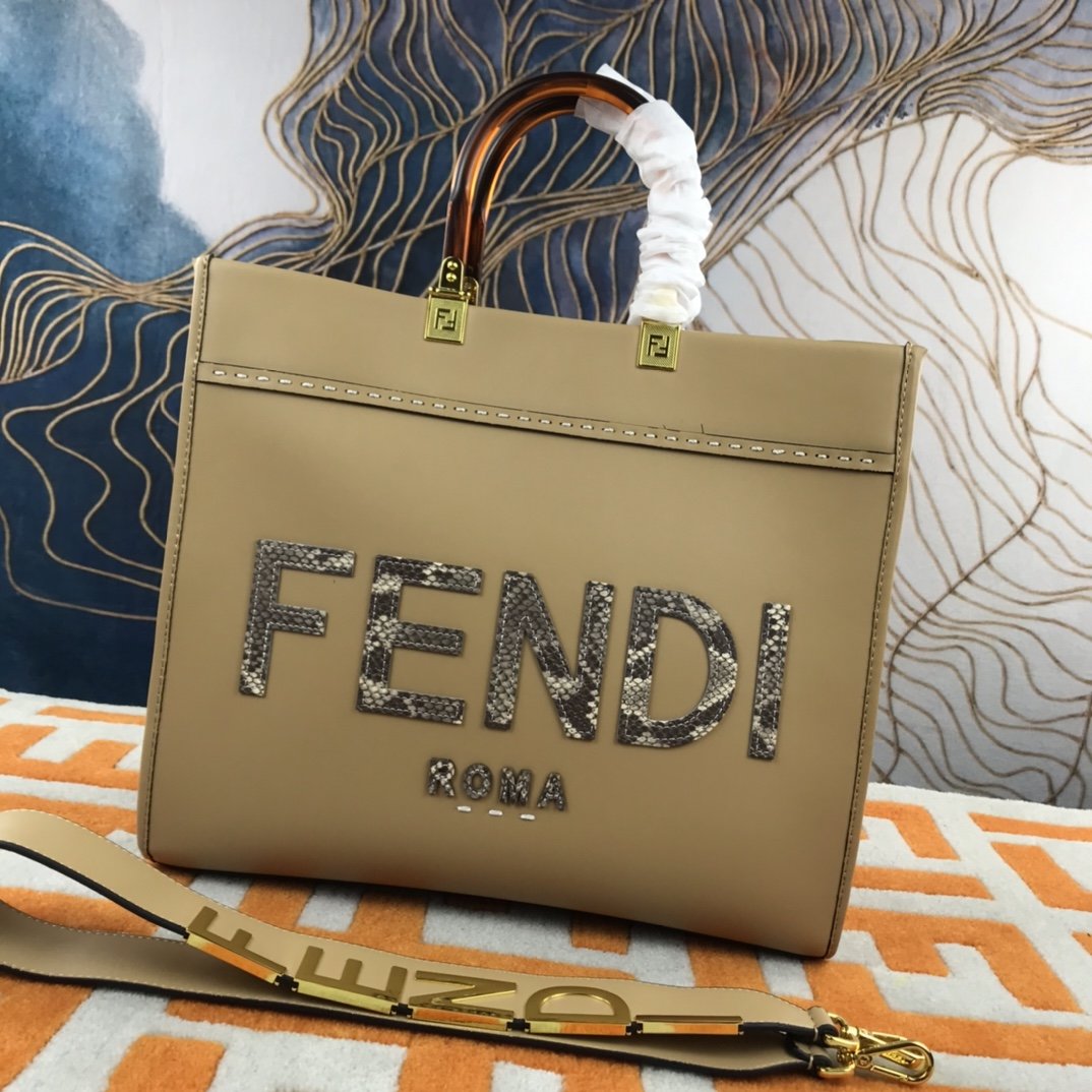 FENDI WOMEN'S 2021 NEW ARRIVALS MEDIUM SIZE SUNSHINE HANDBAG SHOULDER BAG