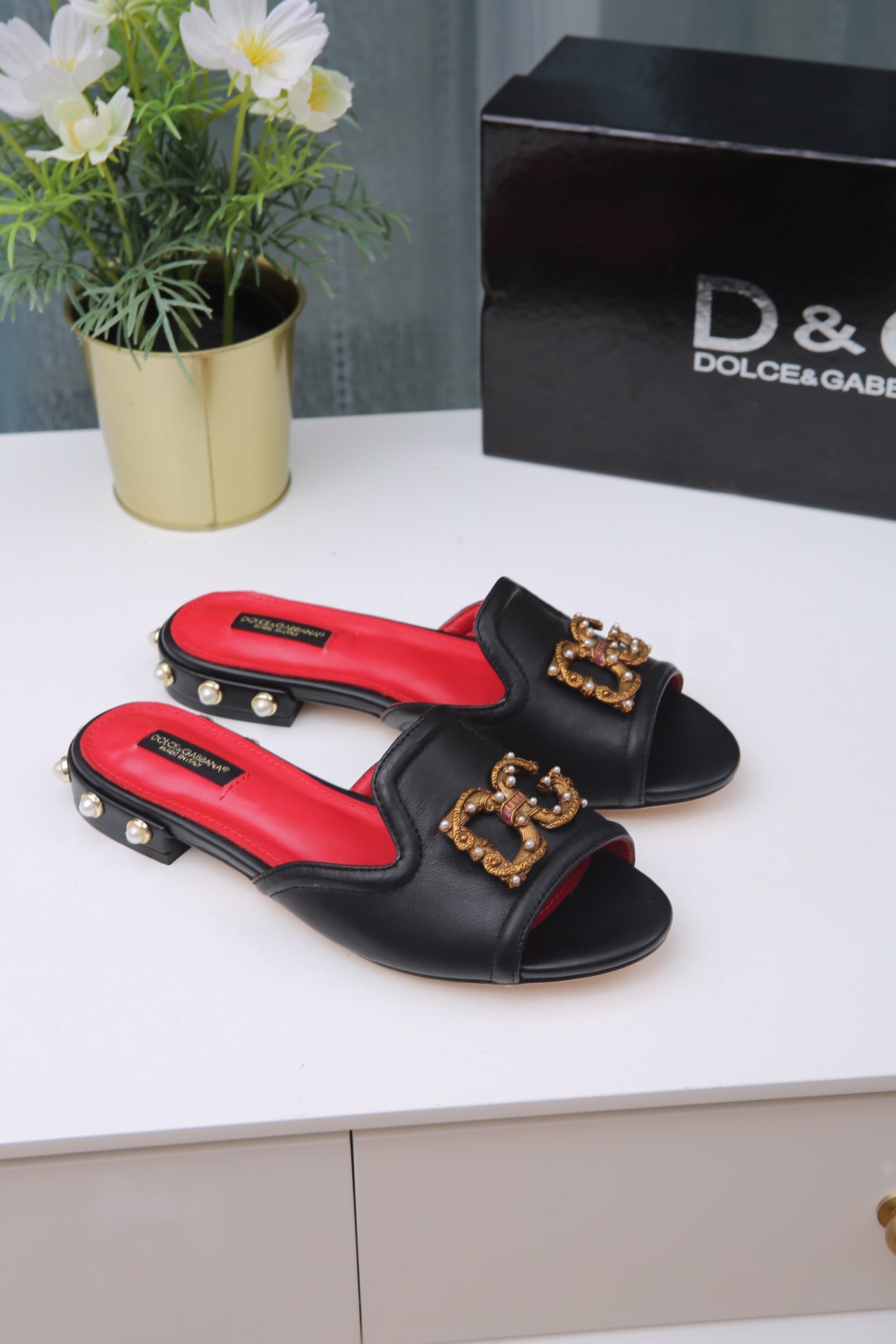 D&G DOLCE & GABBANA 2021 NEW ARRIVALS Women's Fashion Sandals Shoes