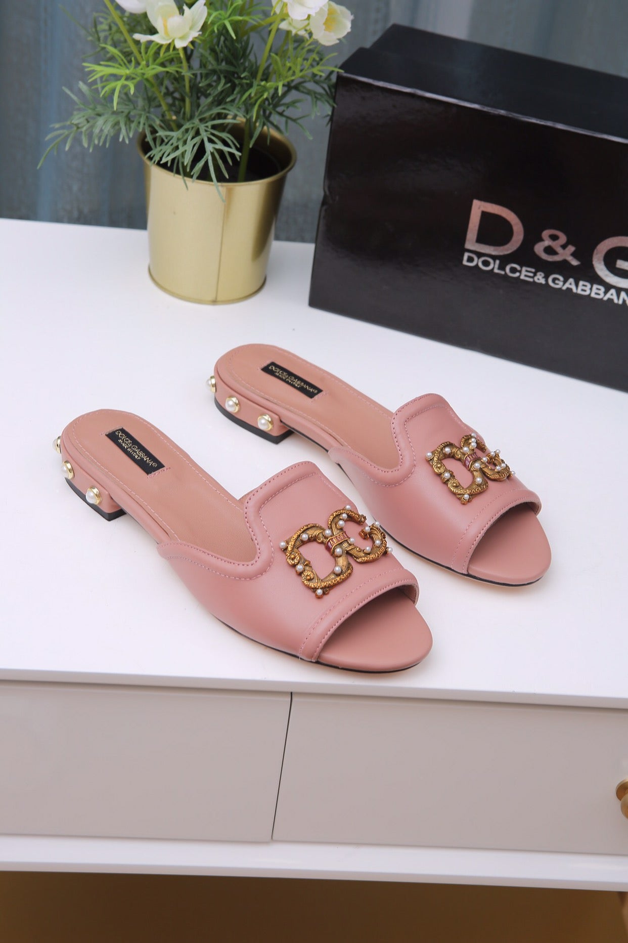 D&G DOLCE & GABBANA 2021 NEW ARRIVALS Women's Fashion Sandals Shoes