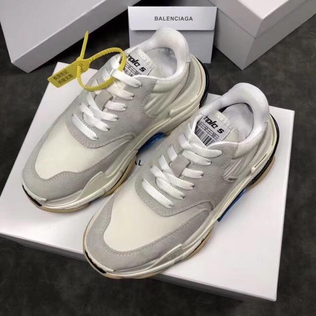 Balenciaga Men's Leather Triple S 2.0 Sneakers Shoes