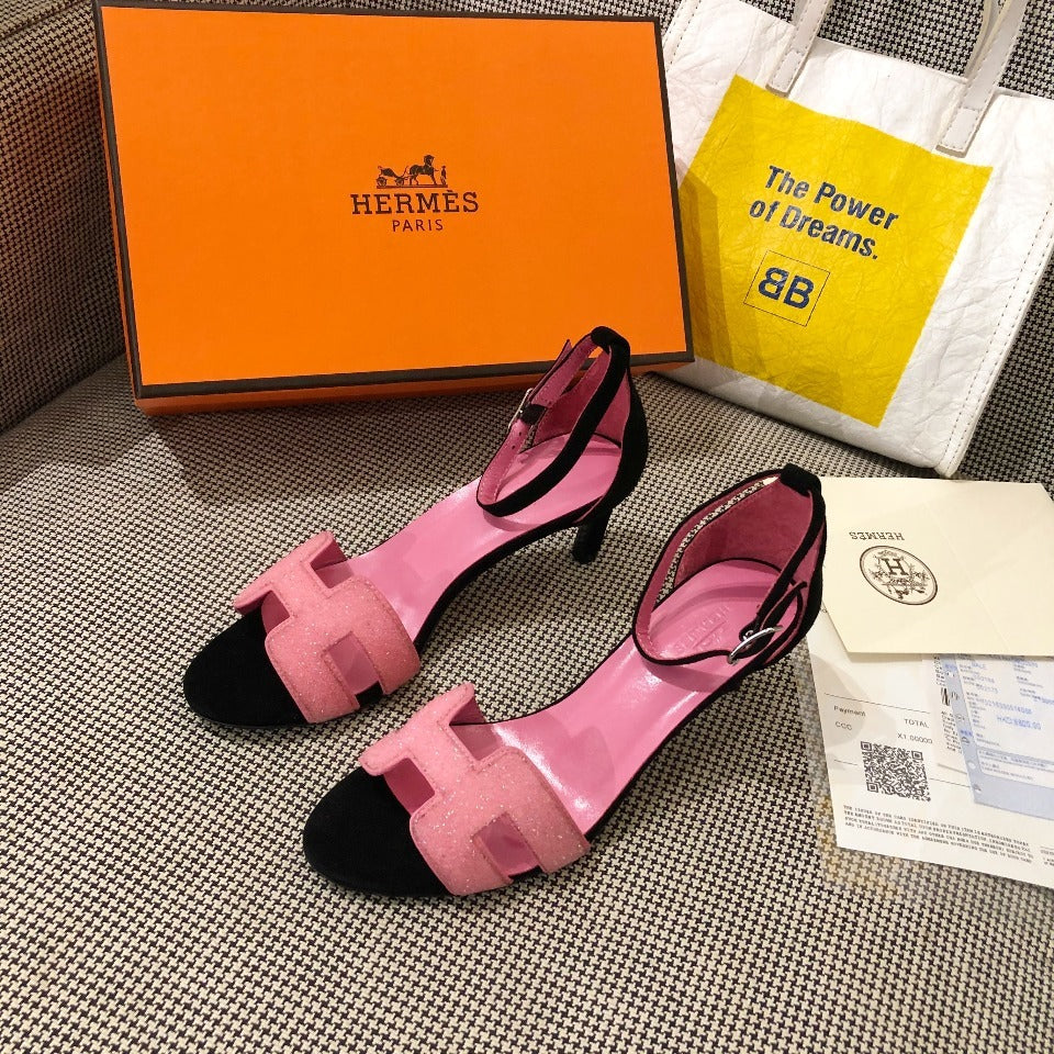 Hermes Women's 2021 NEW ARRIVALS High-heeled Sandals Shoes
