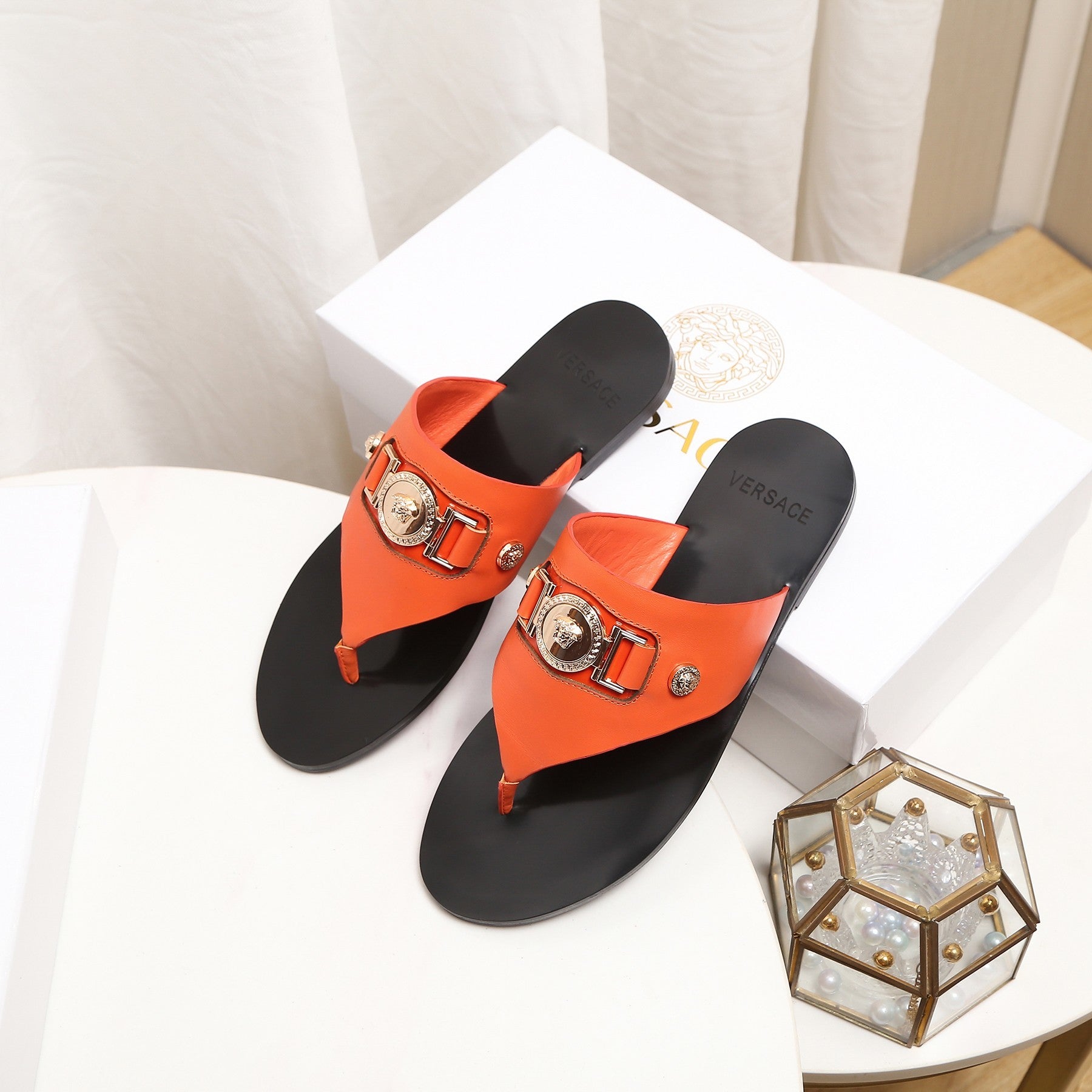 Versace Women's 2022 NEW ARRIVALS Fashion Slippers Sandals S