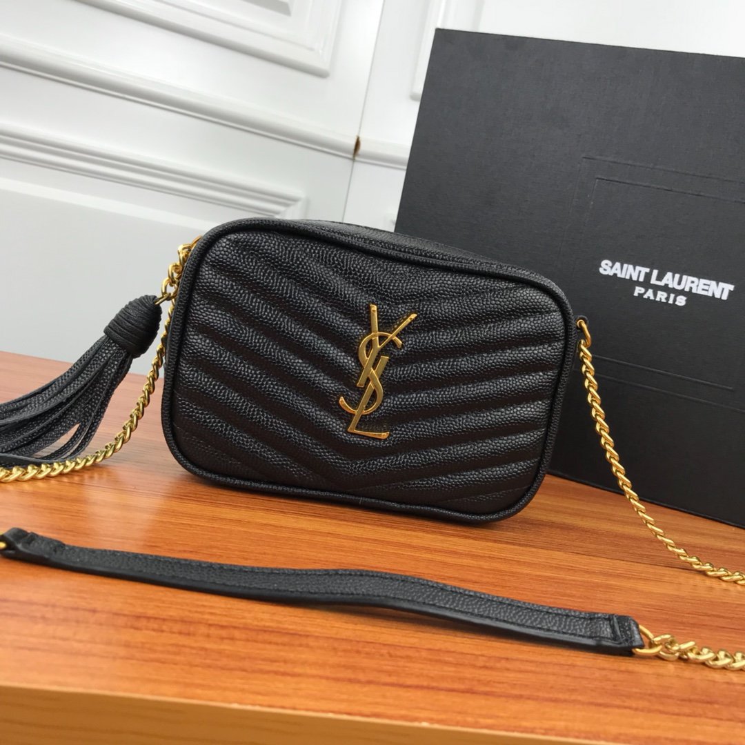 YSL SAINT LAURENT WOMEN'S LEATHER INCLINED SHOULDER BAG