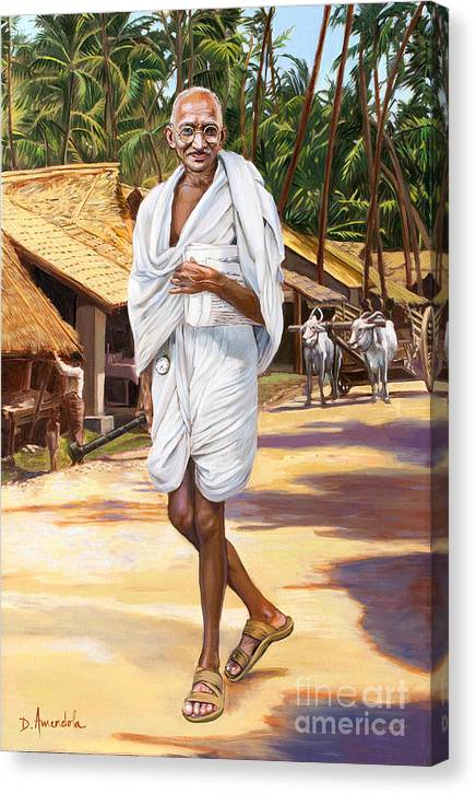 Mahatma Gandhi - Canvas Print – Dominique Amendola Fine Art