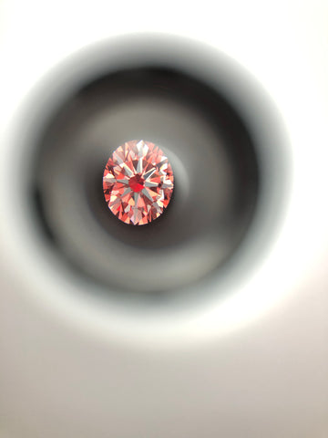 oval brilliant diamond reflective scope