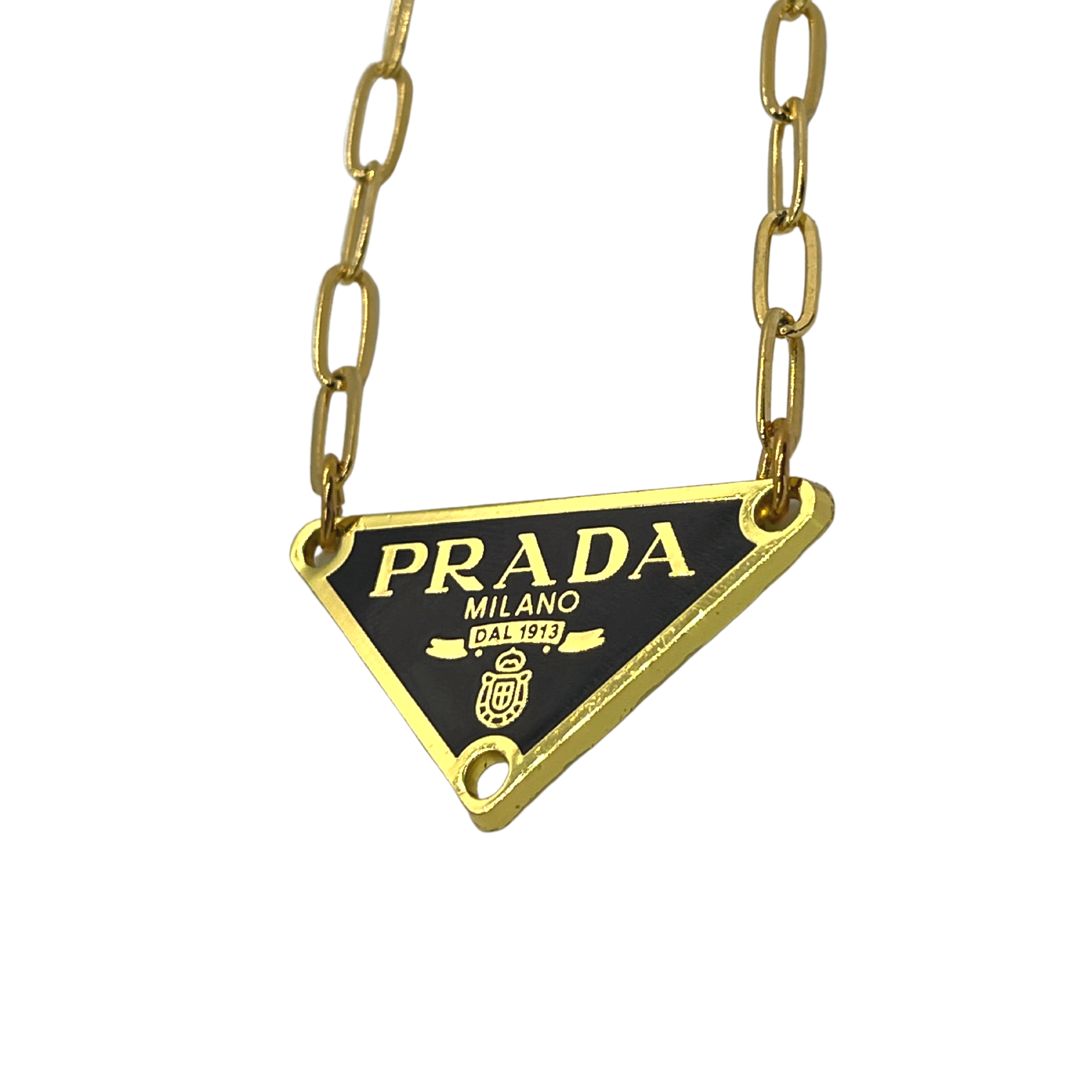 Prada Silver Logo Chain Necklace – Reluxe Vintage