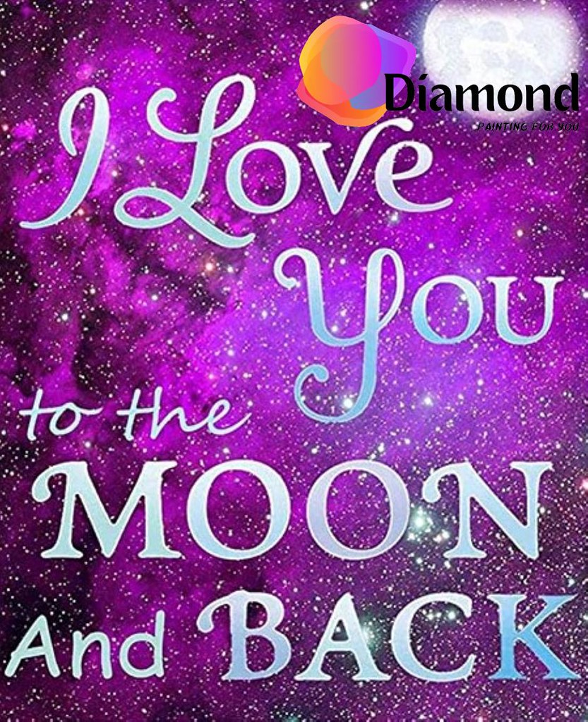 Liefde tot de maan en terug Diamond Painting for you