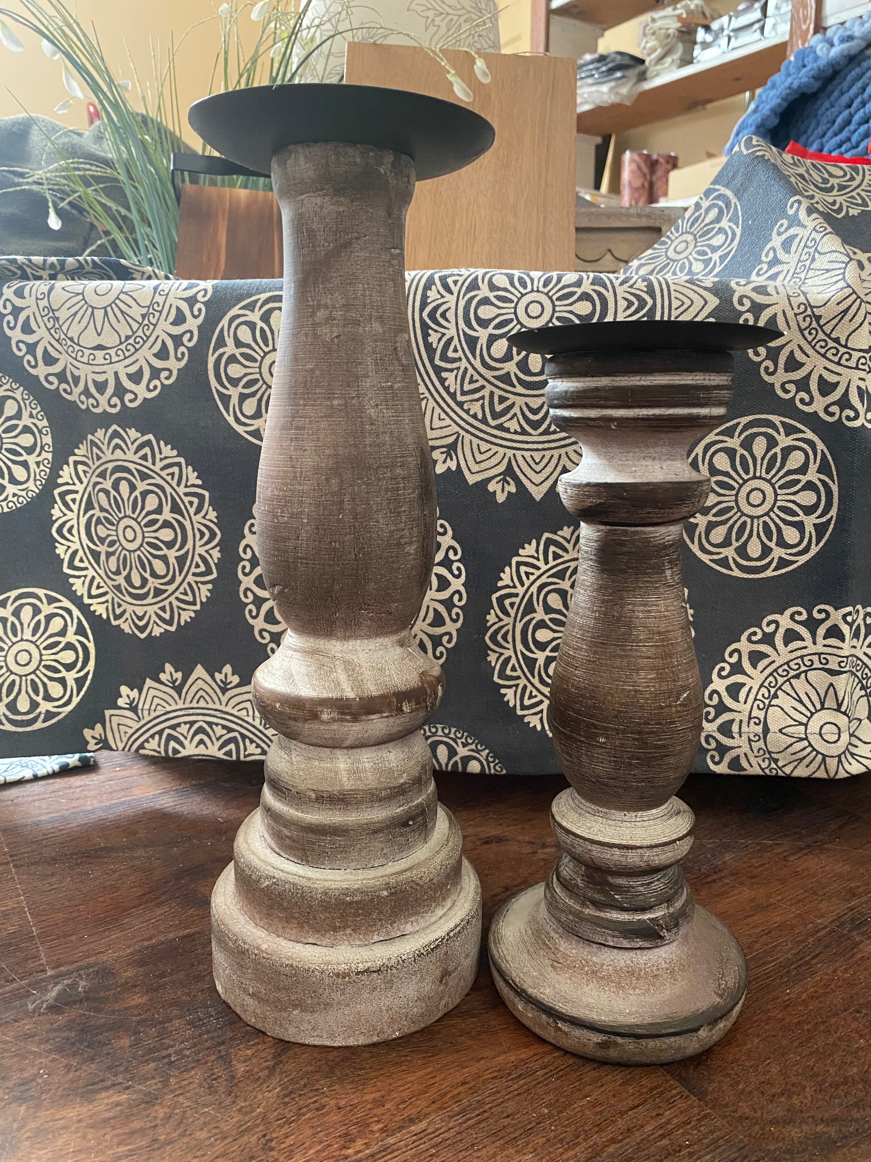 Consignment 6684-106 Set of 2 Candle Holders
