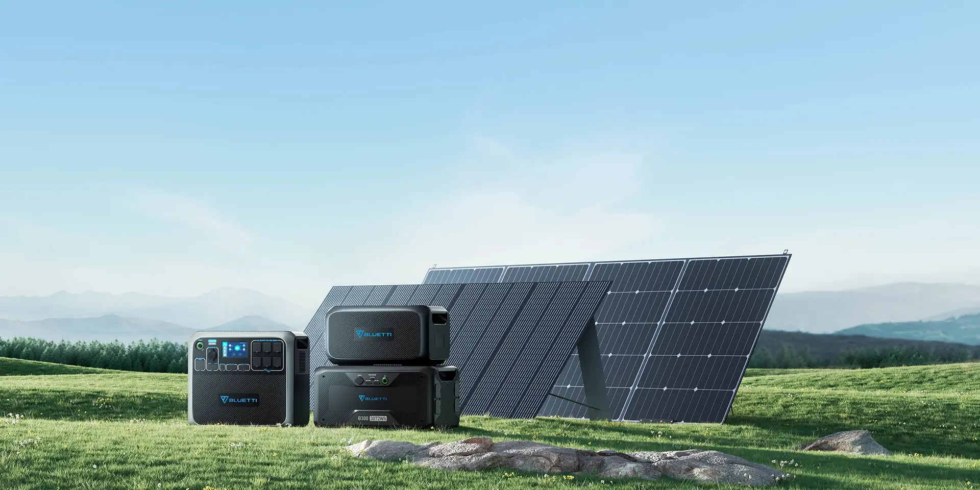  BLUETTI Generador solar AC200P con paneles incluidos, estación  de energía portátil de 2000 W con 3 piezas de panel solar plegable de 120 W  SP120, generador de energía solar para furgoneta