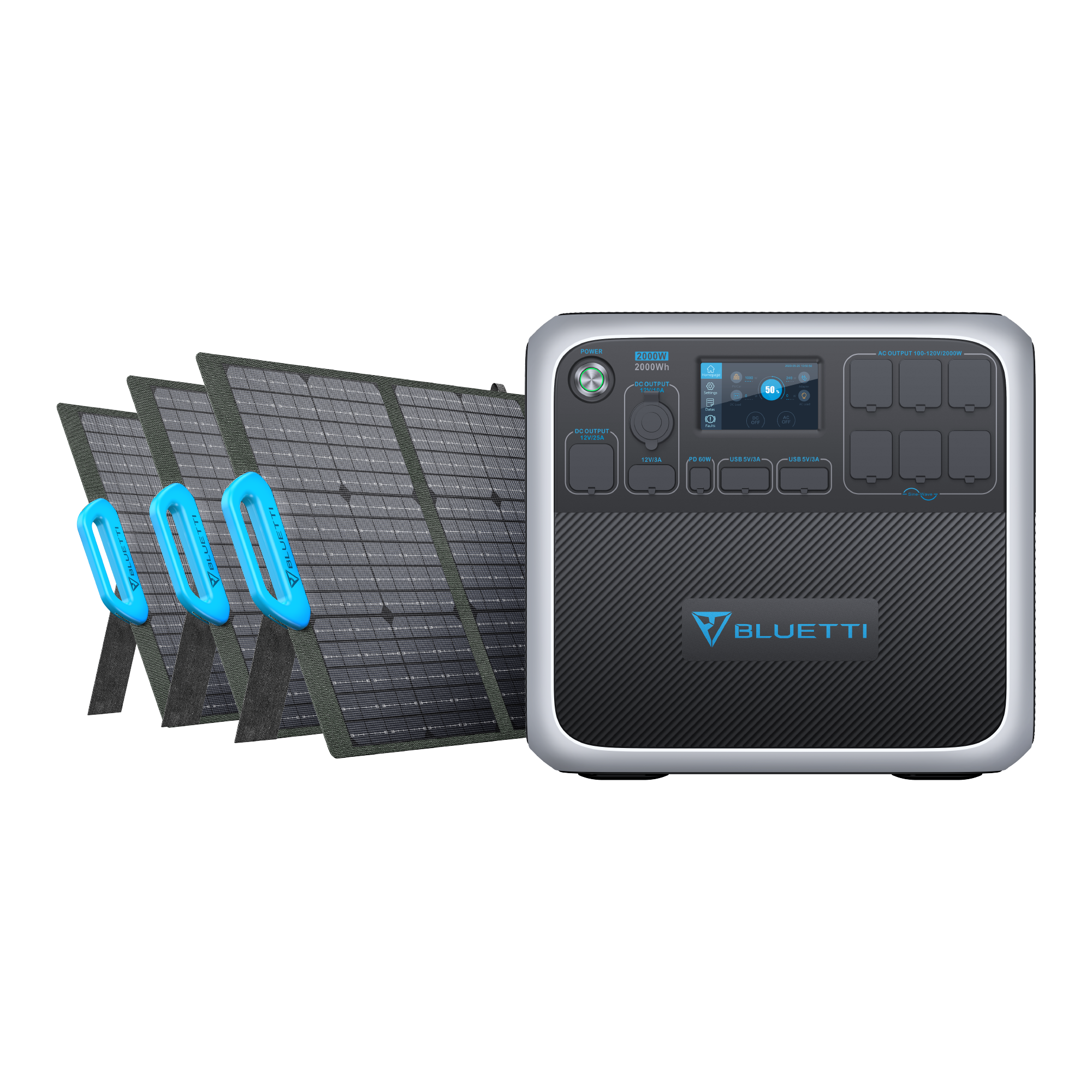 Best Home Backup Power-Bluetti AC200P Portable Power Sation with Solar Panel
