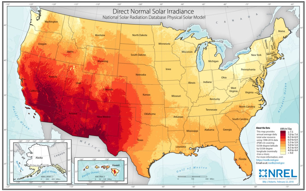 average sunlight hours in the United States