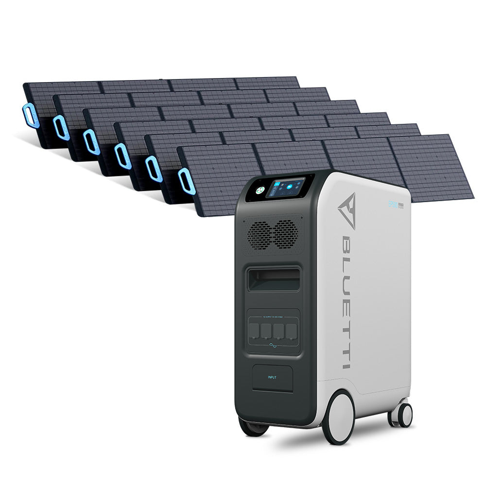 BLUETTI EP500 + 6*PV200 / All-in-one Power Station / Seamless UPS Backup Home Energy Storage System / Solar Generator Kit