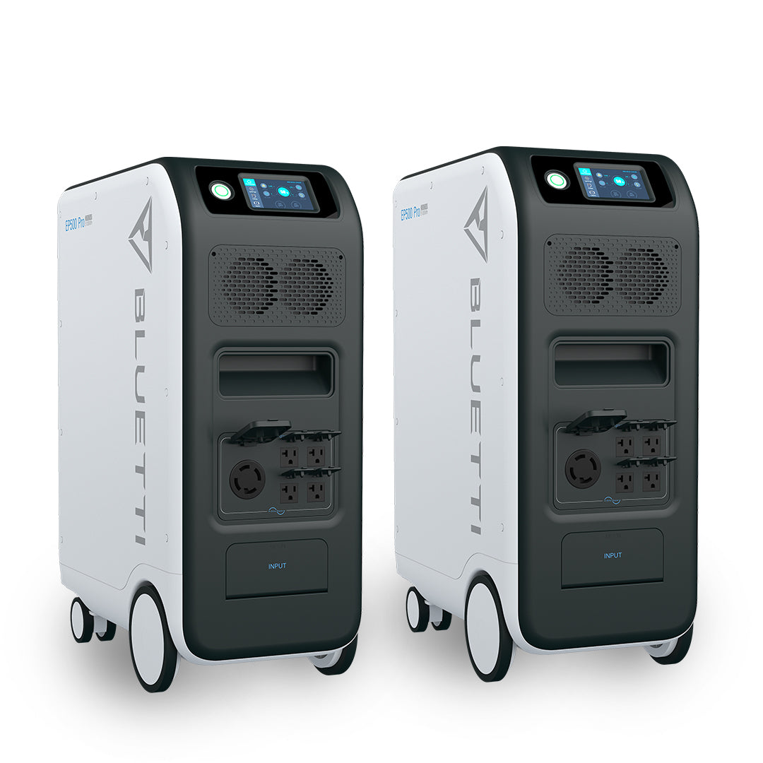 BLUETTI EP500 Pro All-in-one Seamless UPS Backup Home Energy Storage System 2*EP500PRO / 6000W, 10200Wh Power