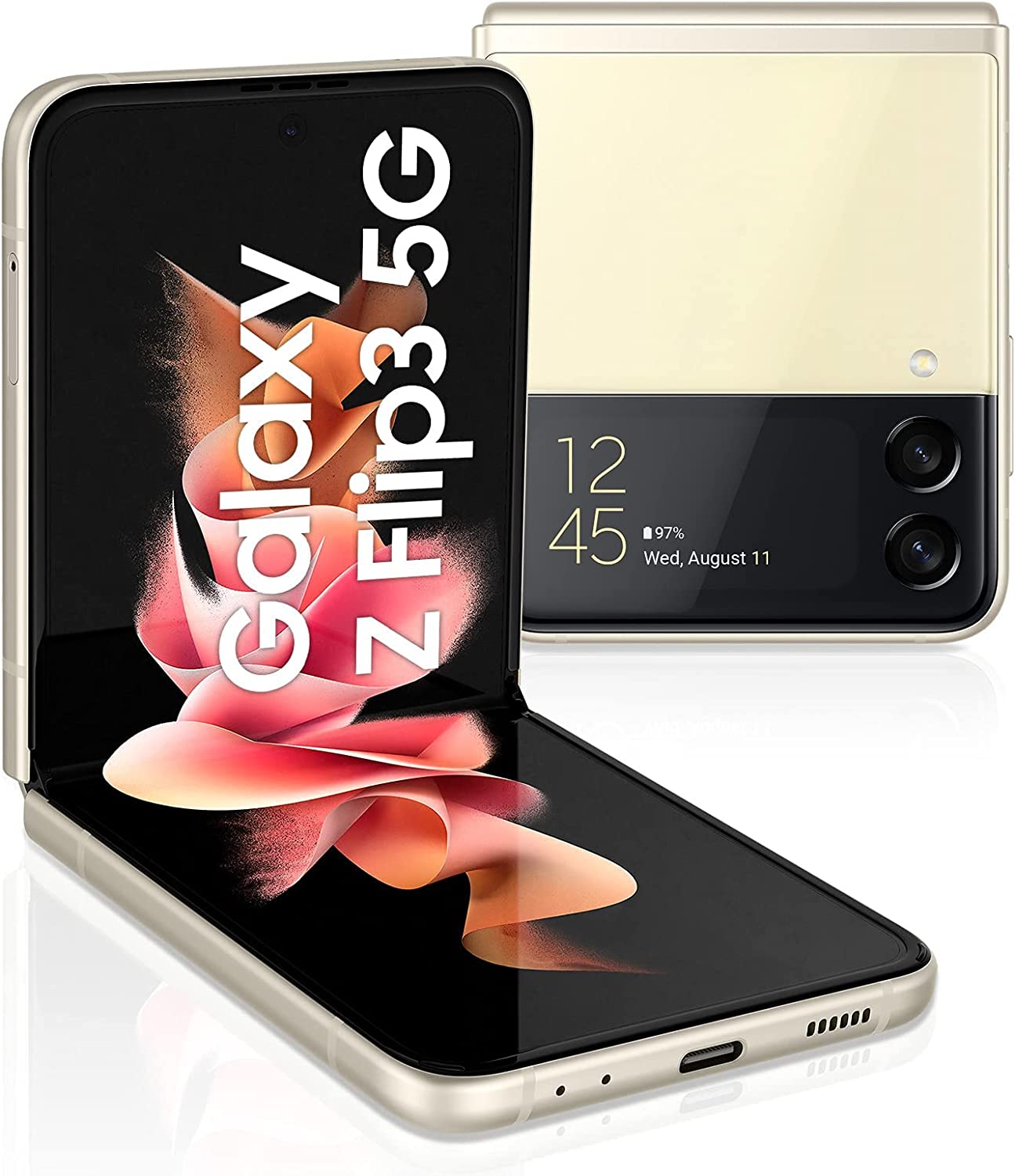 Samsung Galaxy Z Flip3 5G Cream Dual SIM (Unlocked) 256GB Pristine
