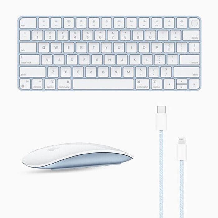 Apple Accessory Magic Keyboard with Touch ID and Mouse Bundle Blue Brand New