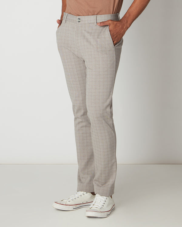 Slim-fit seersucker stretch pants - Men | Mango Man USA