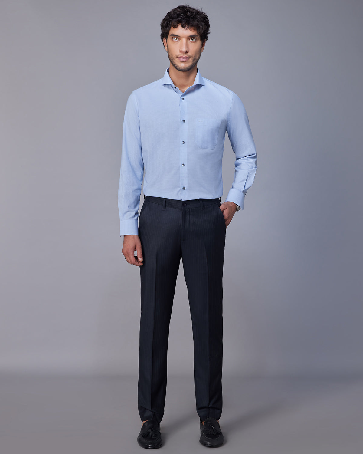 Contour Blended Wool Dress Pants - Dark Grey – Bombay Shirt Company