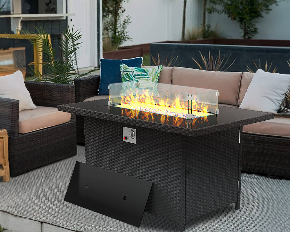 Ways to Clean the Fire Glass in a Rattan Fire Pit Table