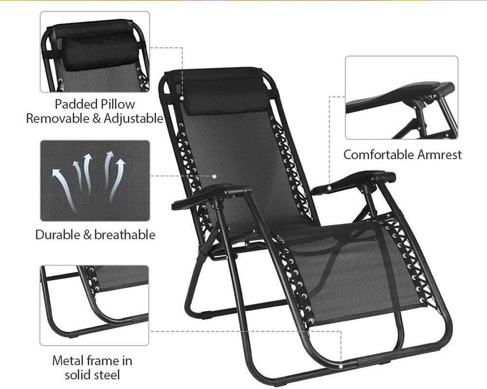 Durable Zero Gravity Sun Lounger