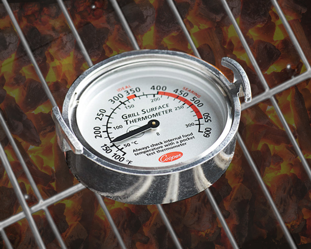 Measure the Temperature of Charcoal Fire Pit with Thermometer