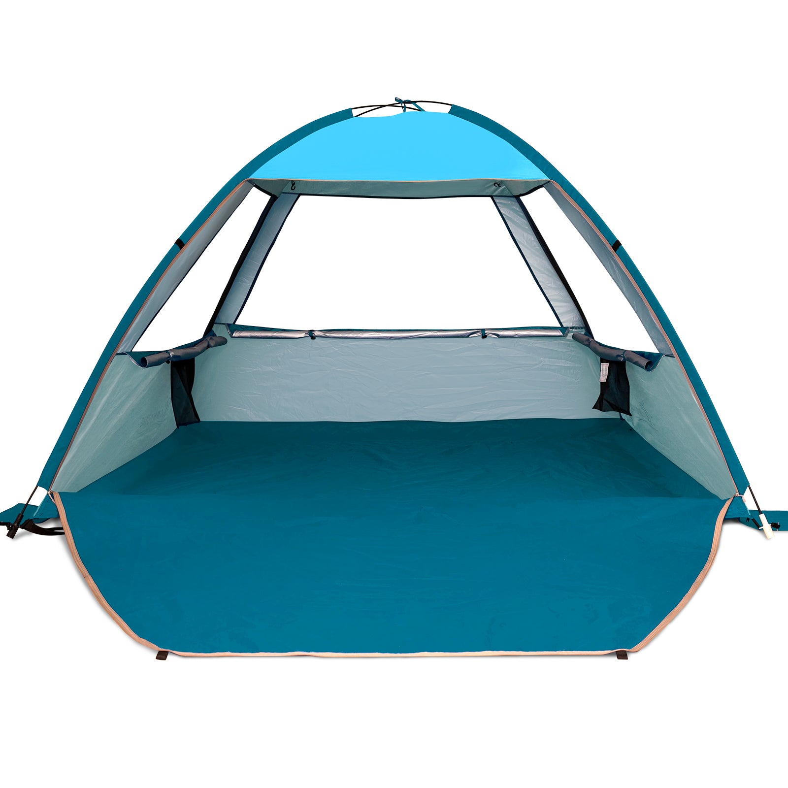 COMMOUDS Beach Tent Canopy for 6-8 People With Sandbag & 4 Poles UPF50 -  Commouds