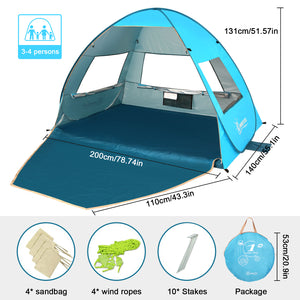 2er Set) 44x36cm Statische Pop-Up Sonnenblende Safari