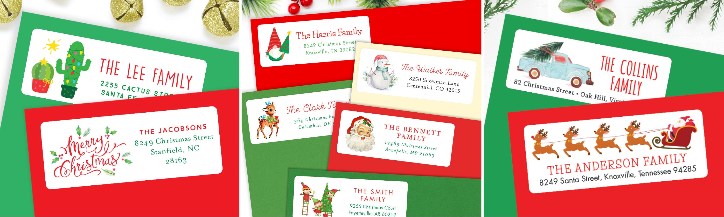 Flamingo Rectangular Personalized Christmas Gift Labels – Chickabug