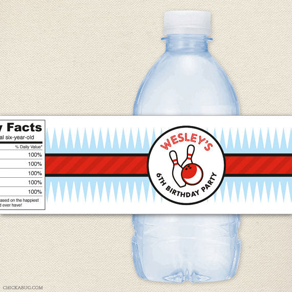 Printable Water Bottle Wraps, School Bus Water Bottle Labels