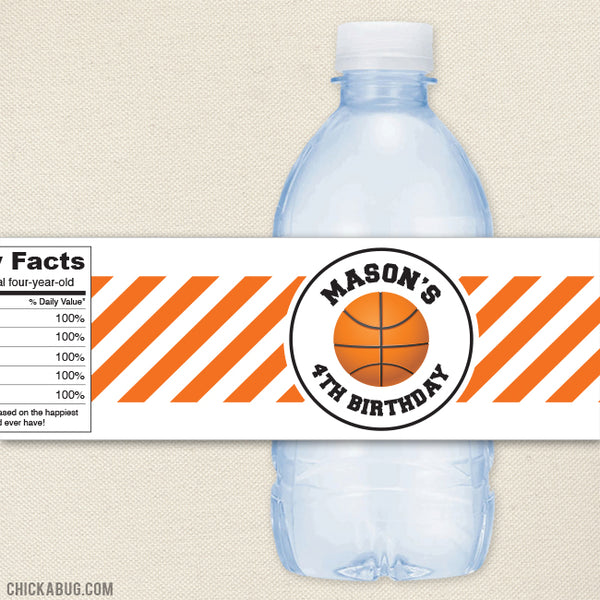 Printable Water Bottle Wraps, School Bus Water Bottle Labels