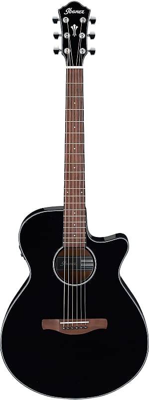 Black　Acoustic-electric　AEG　Ibanez　Music　Makers　AEGB24E　High　Gloss　Bass　Guitar　–