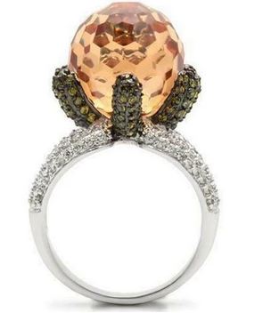 peridot statement ring