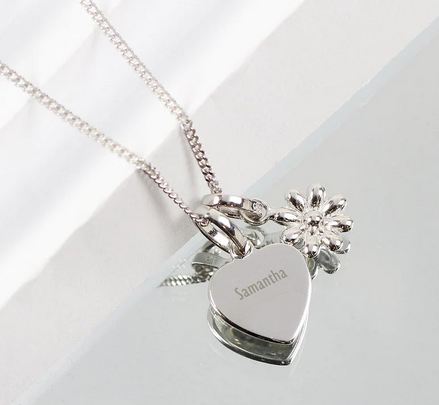 heart sterling silver necklace