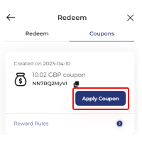 Apply coupon