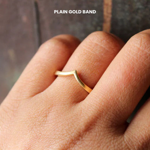 Plain gold band