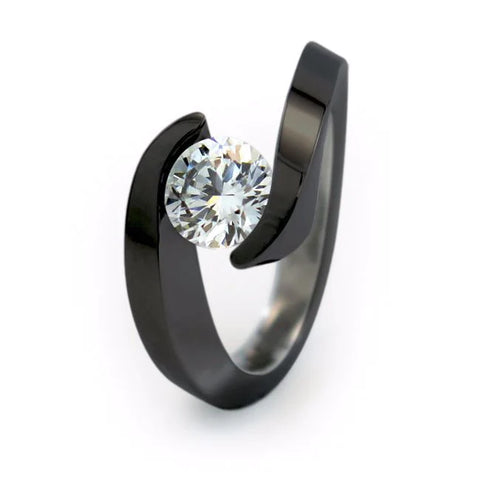 Titanium engagement rings