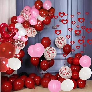 Balloon arches for valentines day