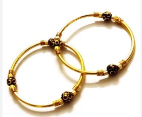 gold beaded bracelet for ladies