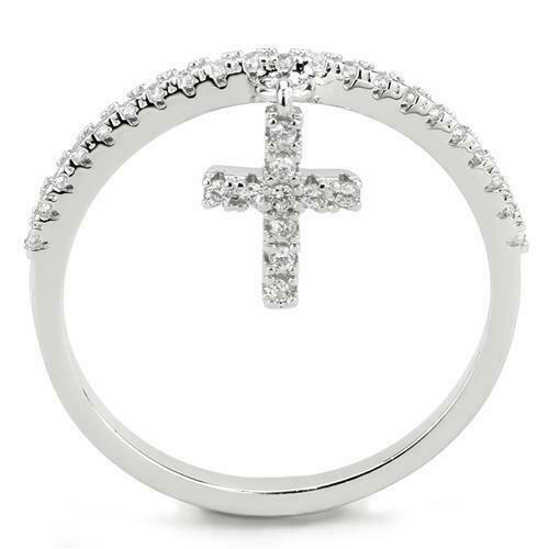 cross charm ring