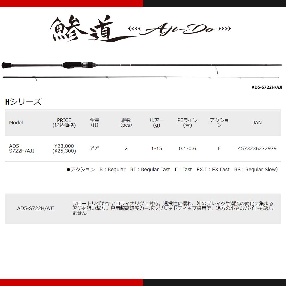 鯵道5g AD5-S722H / AJI メジャークラフト www.disdukcapil.paserkab.go.id