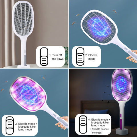 Messing Nylon surfen Mepp 2-in1 Racket | Muggenlamp Vliegenmepper Insecten Elektrisch USB  Opladen – Besties On Tour