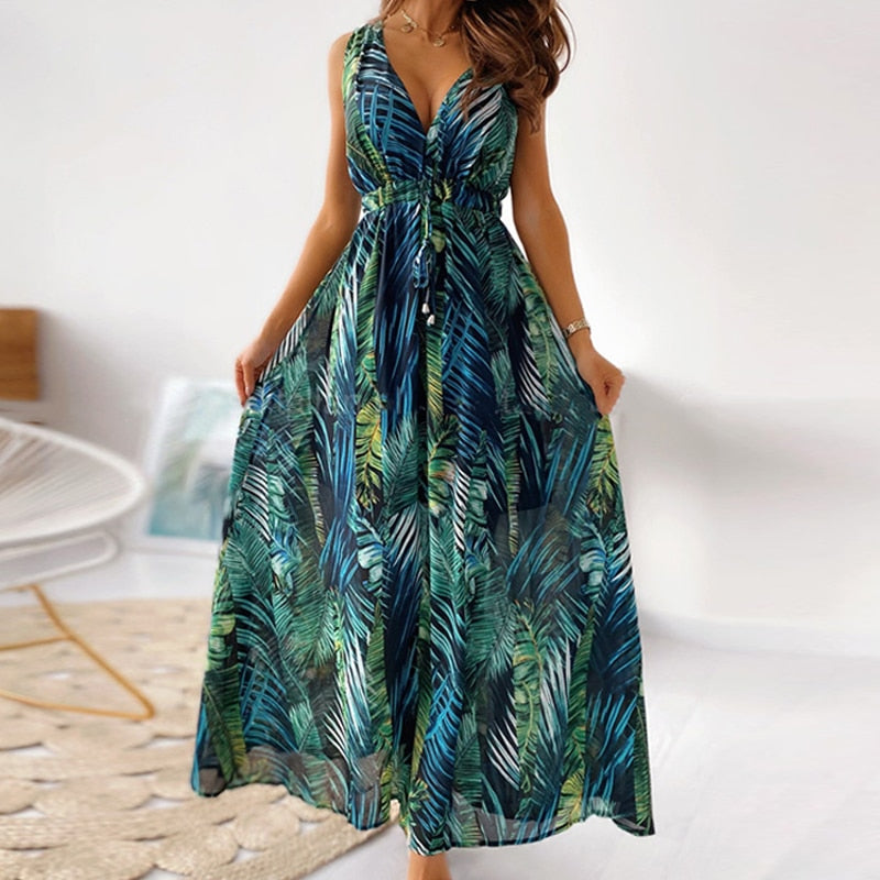 Lange Zomerjurk | Een vrolijke & stijlvolle jurk – Camilla