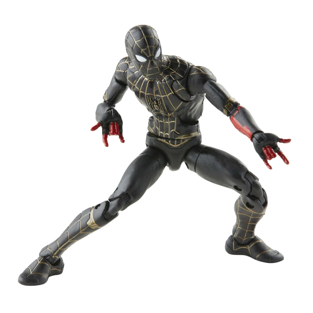 Marvel Legends Spider-Man 3 No Way Home Black & Gold Suit 6-Inch Actio ...