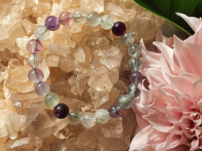 Amethyst Beaded Bracelet By ASANA Crystals